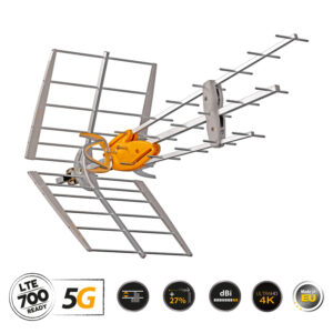 Εξωτερική κεραία τηλεόρασης Televes DAT 45 T Force 5G LTE HD BOSS - Eurosat