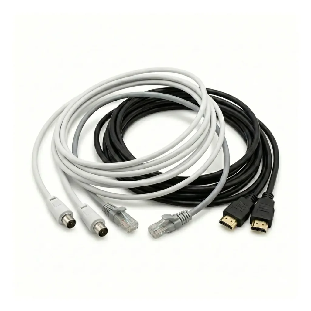 καλώδια utp δικτύου κεραίας και hdmi